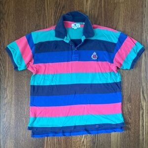 Colorful Striped Polo